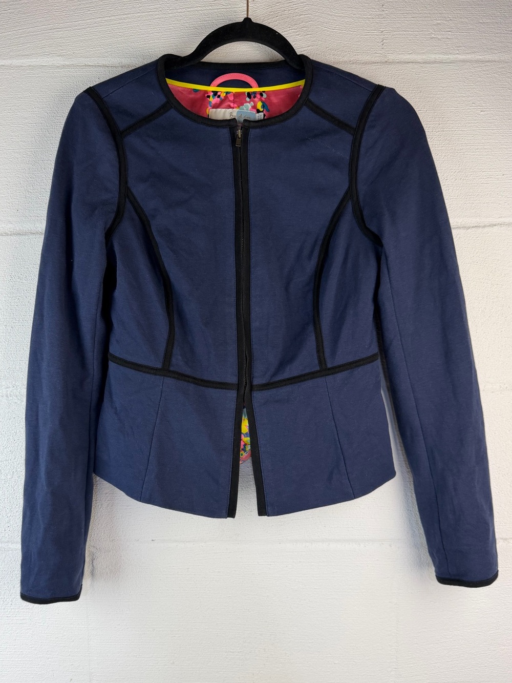 Boden Blackfriars Navy Black Blazer Jacket, 4
